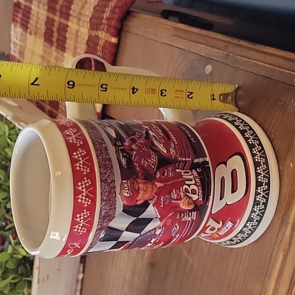 2002 Dale Earnhardt Jr Bud Nascar Stein Run in the Red. New - Picture 9 of 10